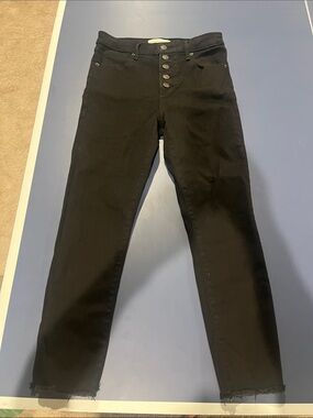 Abercrombie & Fitch Black Button-Fly Skinny Jeans